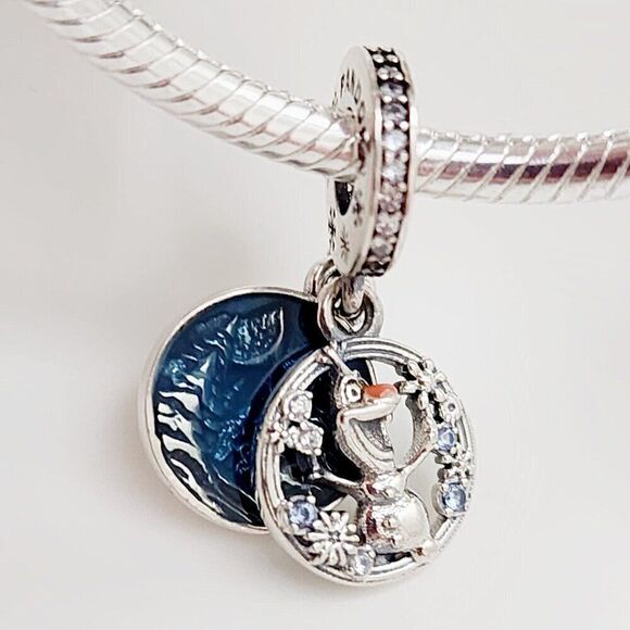 Pandora Disney Frozen Snow Olaf Dangle Charm - Picture 2 of 5